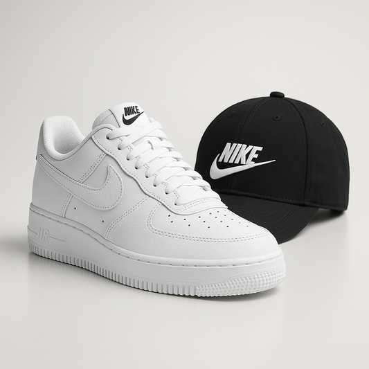 NK™ Essentials Pack – Air Style Sneakers + Logo Cap