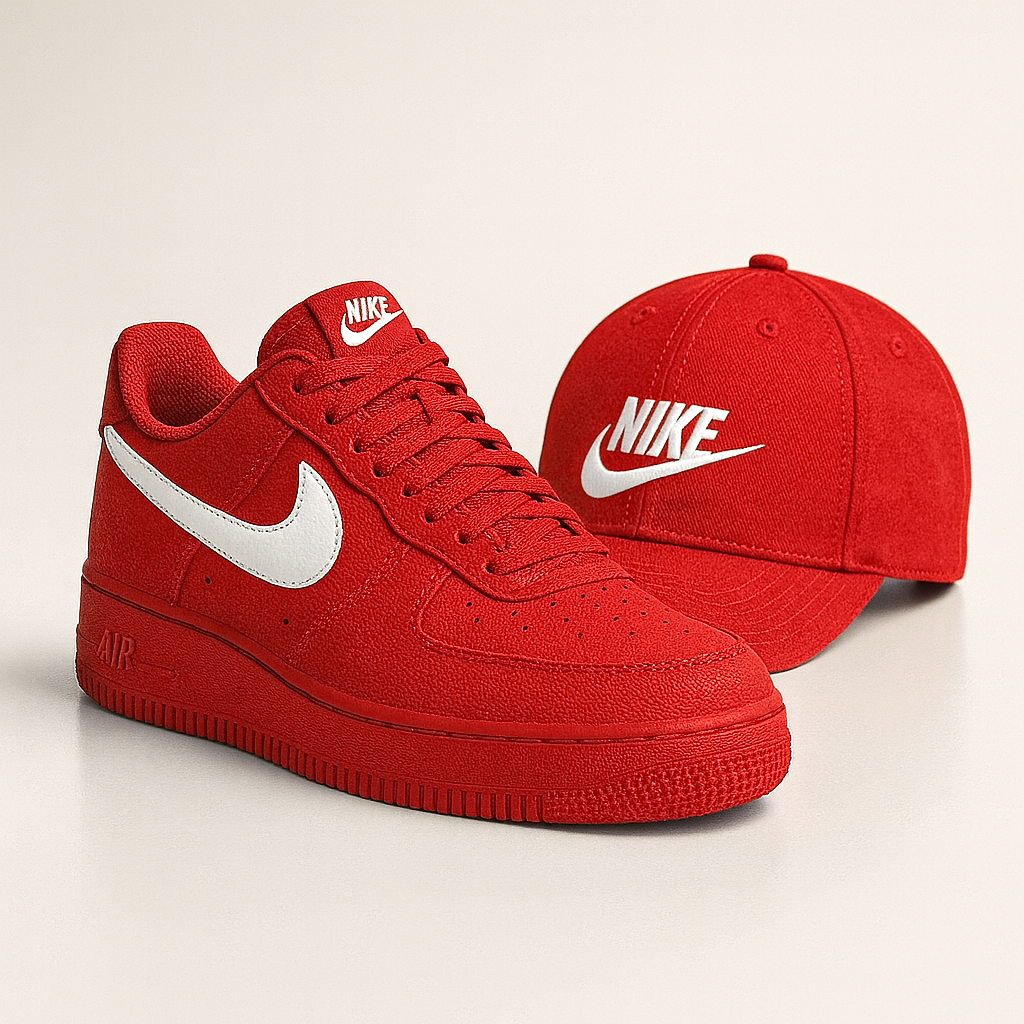 NK™ Essentials Pack – Air Style Sneakers + Logo Cap