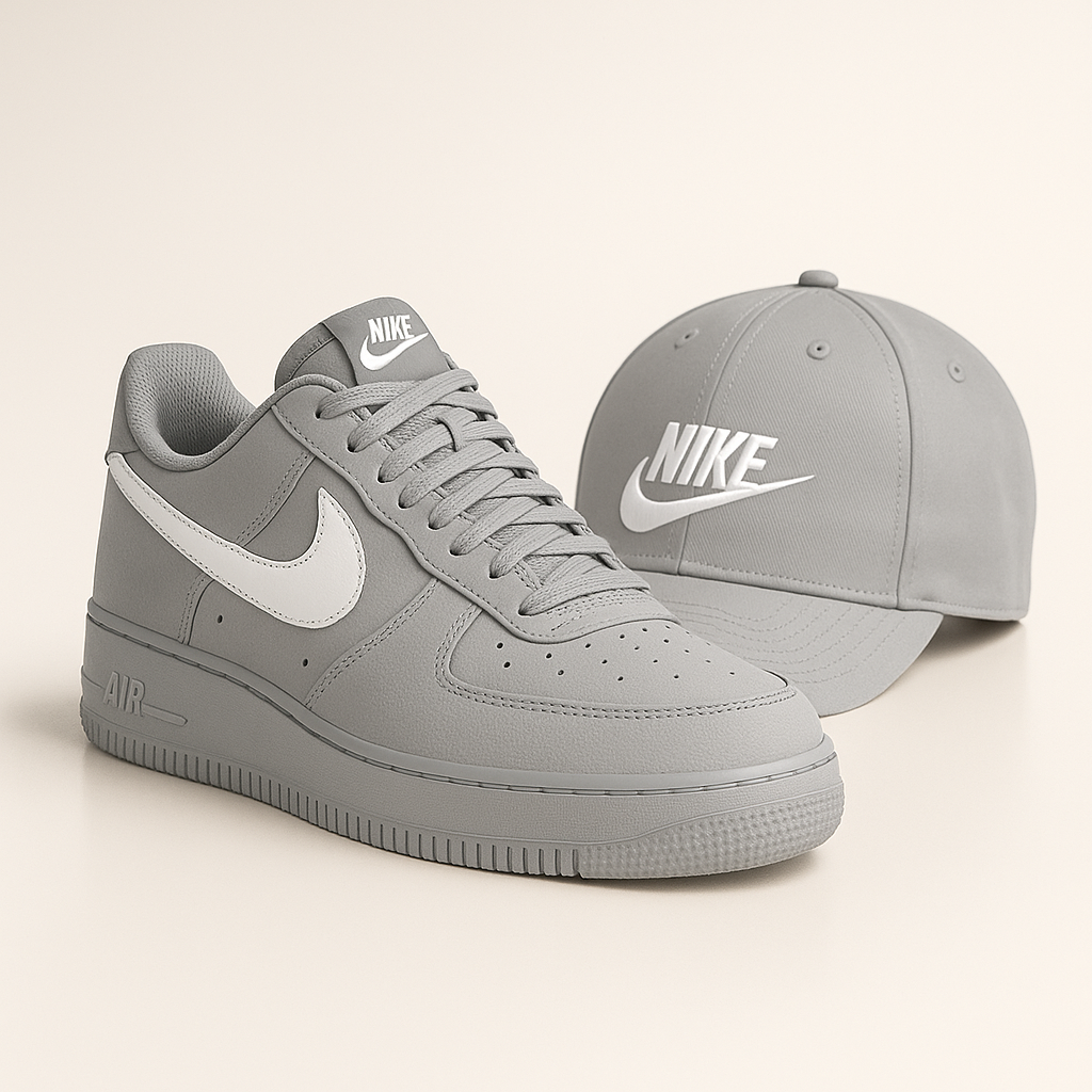 NK™ Essentials Pack – Air Style Sneakers + Logo Cap